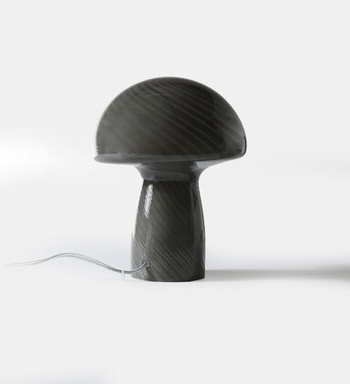 Glass Mushroom-shaped Table Lamp