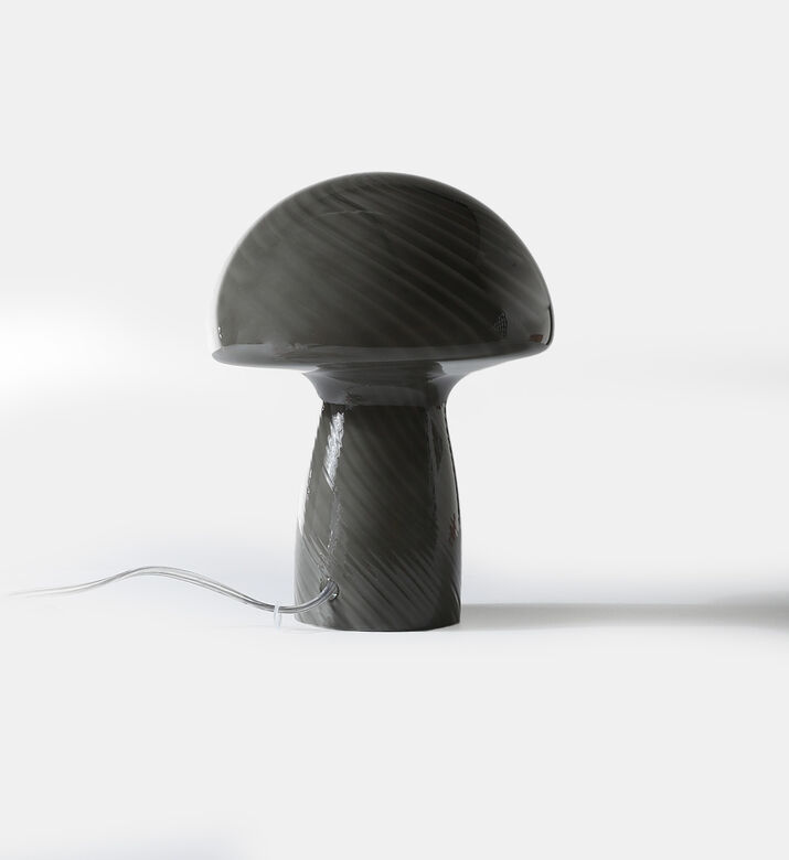 Glass Mushroom-shaped Table Lamp