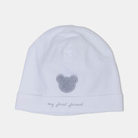 Casual Bear Embroidery Baby Hat