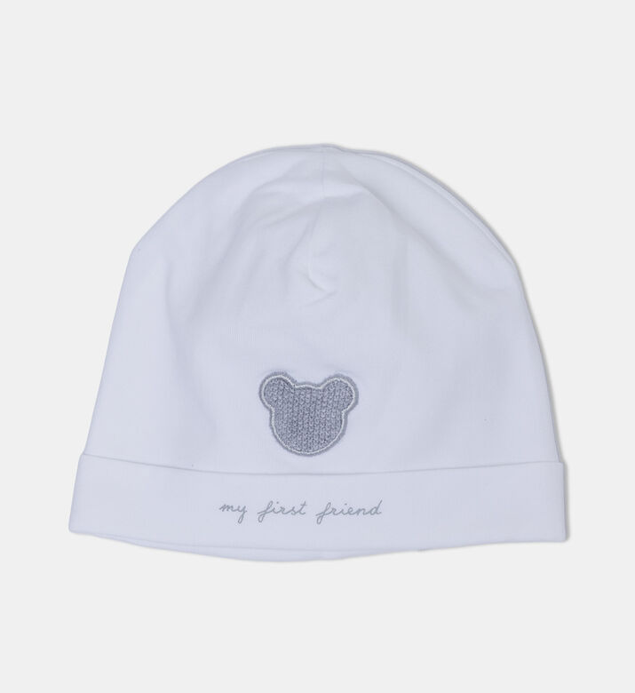 Casual Bear Embroidery Baby Hat