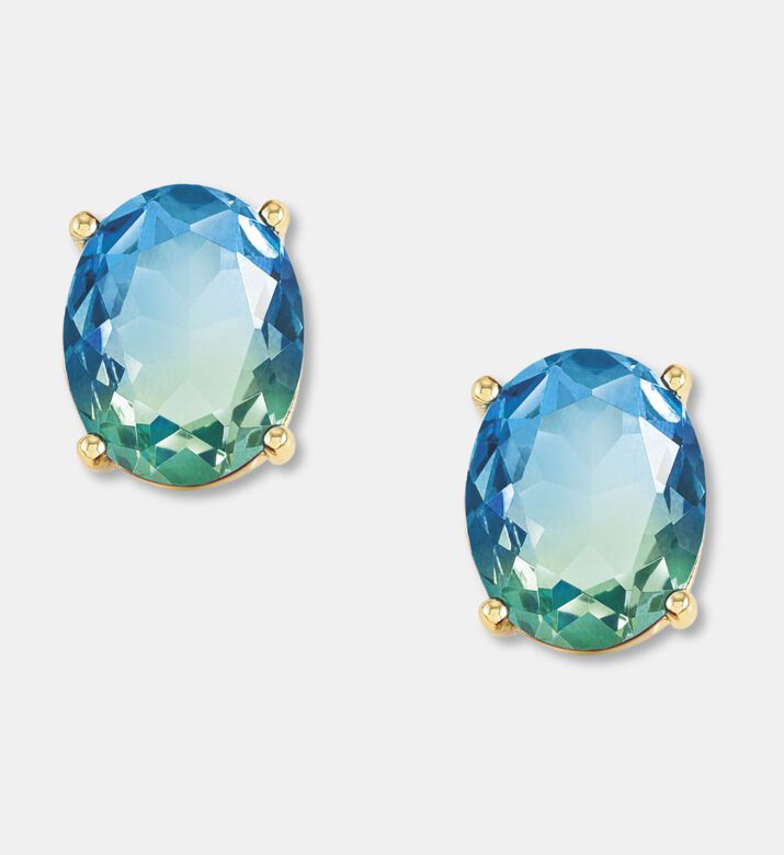 Nomination Oval-cut Ombre Stones Gold-toned Earrings, Packshot View