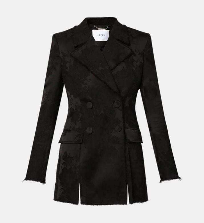 Aurelia Jacquard Wool Coat