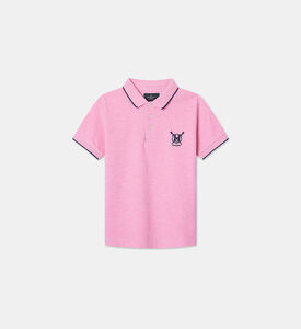 تيشيرت بولو هيريتيج بحافة متباينة