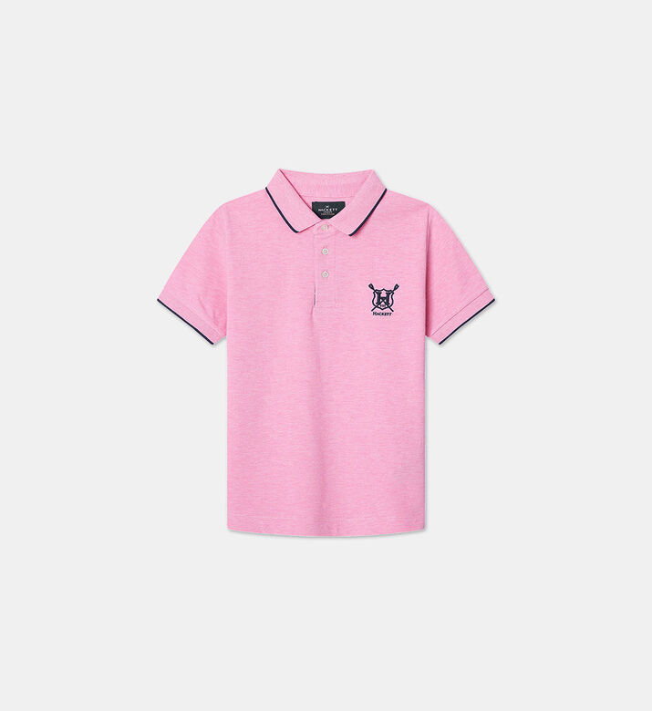 تيشيرت بولو هيريتيج بحافة متباينة