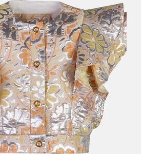 Ruffle Layered Sleeveless Blouse