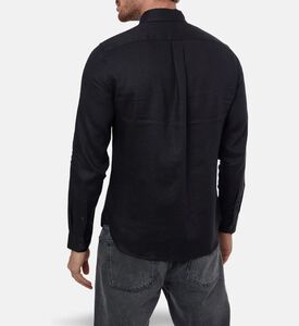 Vince Button-down Long-sleeve Shirt, Black, S, Model View
