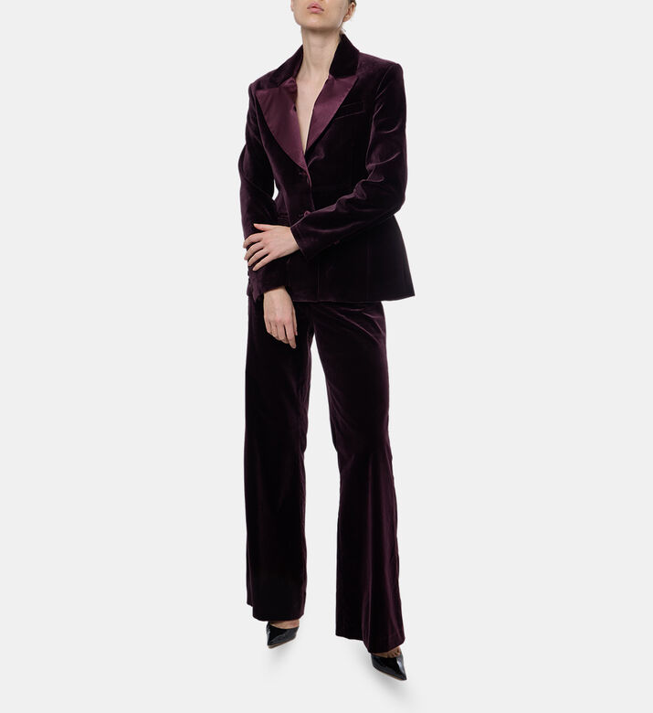 Federica Tosi Wide-leg Button Closure Pants, Model View