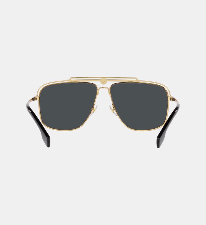Metal Pilot Dark Lenses Sunglasses 61