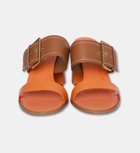 Arezzo Leather Color-block Mule Sandals, Packshot View