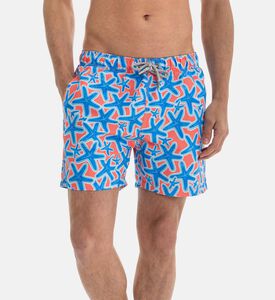 شورت سباحة بطبعة ساحلية لنجوم بحر