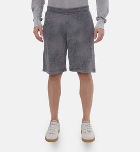 شورت بخصر مطاطي وطبعة على كامله