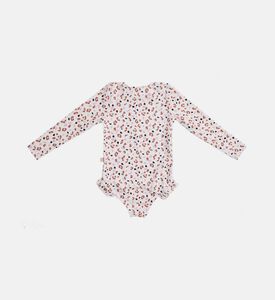 قميص سباحة بطبعة جلد نمر بلون كاكي