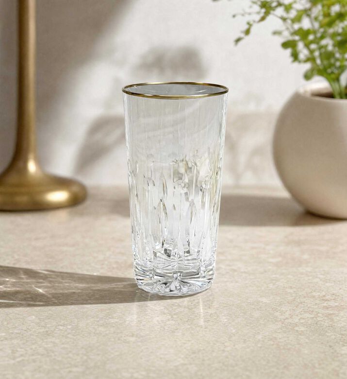 Cristal de Paris Barcelona Gold Highballs 6-piece Set, Model View