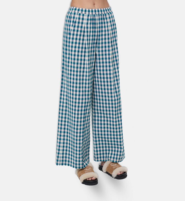 Forte-Forte Gingham Elastic Waist Pants, Model View