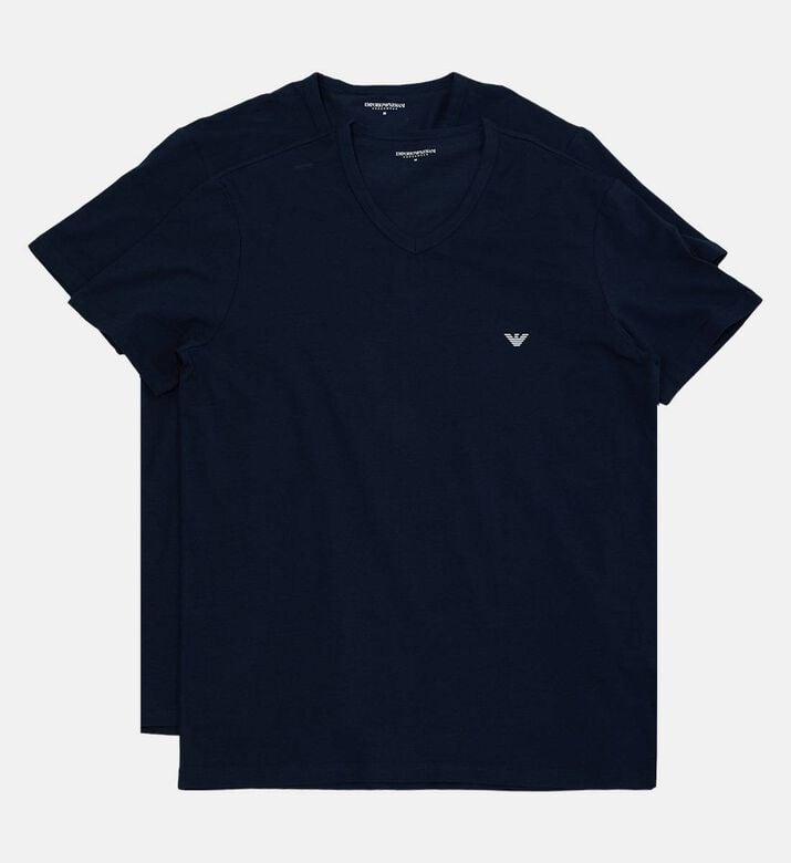 Logo-detail 2-pack V-neck Short-sleeve T-shirts