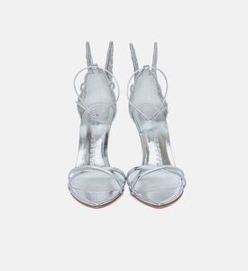 Sophia Webster Chiara Mirror Leather High Heel Sandals, Silver, 41, Packshot View Sophia Webster Chiara Mirror Leather High Heel Sandals, Silver, 41, Packshot View