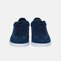 Lace Up Nylon-leather Sneakers