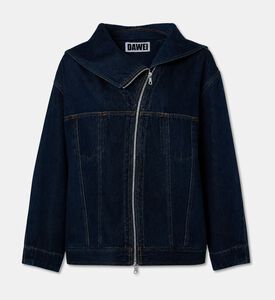 Dawei Zip-fastening Long-sleeve Denim Jacket, Packshot View