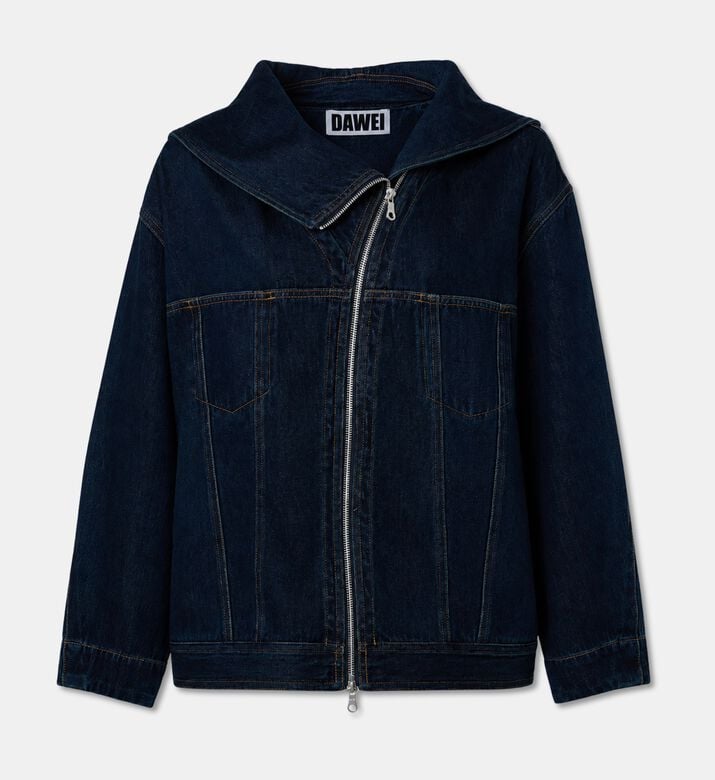 Dawei Zip-fastening Long-sleeve Denim Jacket, Packshot View