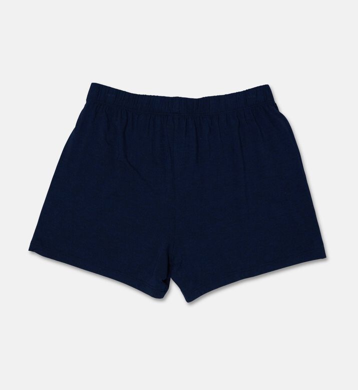 Hanro Logo-detail Elasticated Knit Boxers, Navy, S, Packshot View
