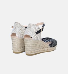 صندل أسود جوت بكعب ويدج