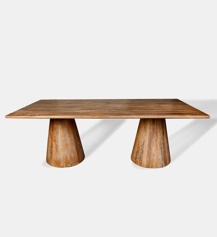 Home Deco and More Pine Mango Wood Dining Table, Packshot View Home Deco and More Pine Mango Wood Dining Table, Packshot View