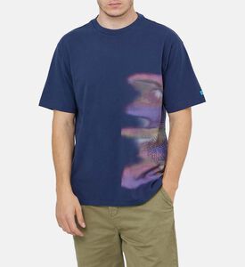 تي شيرت عمل فني غير واضح للمناظر الطبيعية