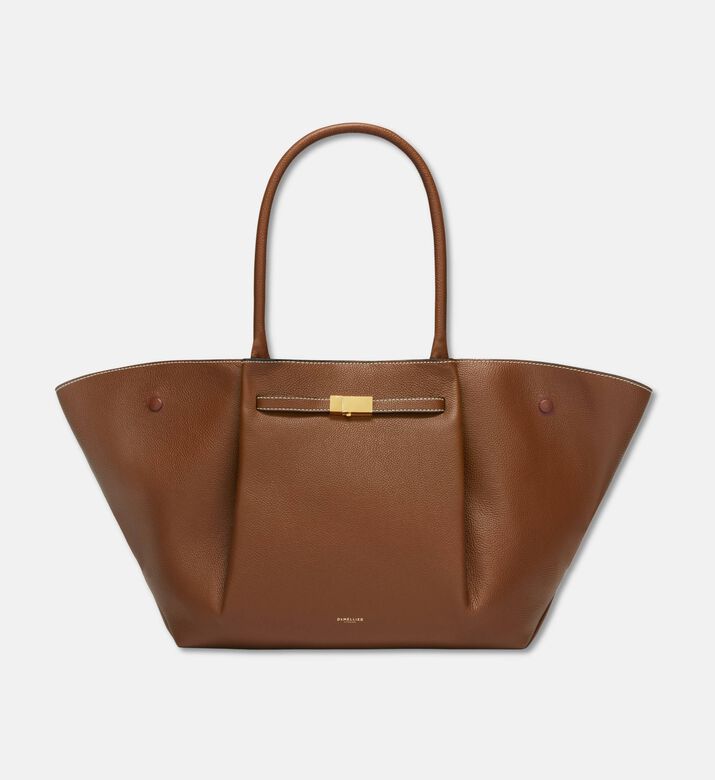 Demellier New York Grained Leather Bag, Light-brown, Packshot View