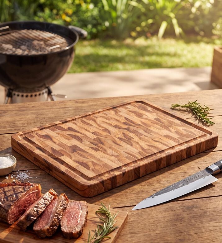 Tramontina Inverted Wood Barbeque Board - 45 X 35 Cm, Model View