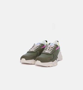 حذاء سنيكرز مقسم بألوان