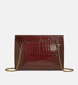 حقيبة ستايليست جلد بحزام سلسلة