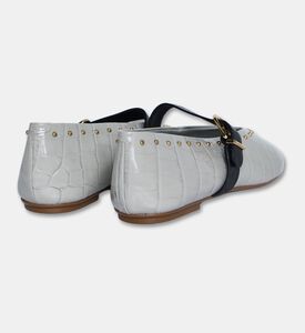Schutz Croc-effect Mary Jane Flats, Packshot View