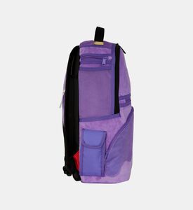 حقيبة ظهر مخملية بجيب فم سمكة قرش مقلوب