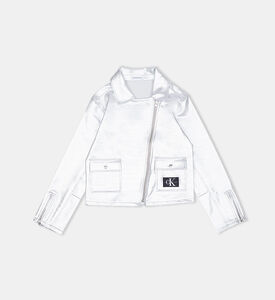 Jersey Metallic-effect Logo Jacket Jersey Metallic-effect Logo Jacket