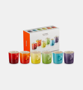 طقم أكواب قوس قزح 6 قطع