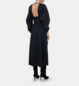 Cult Gaia Gold Ring-detail Midi Dress, Model View