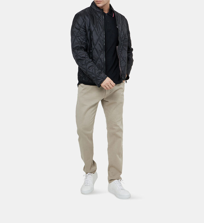 Zip-up Quilted Bomber Jacket
