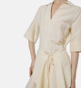 Beatrice B Asymmetric Layered Midi Dress, Model View