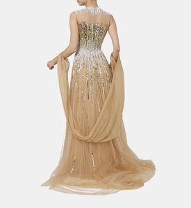 Beadwork Sequined Maxi Gown Beadwork Sequined Maxi Gown