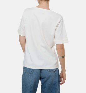 Weill Pearl-embellishment Cuffed Sleeve Top, Model View