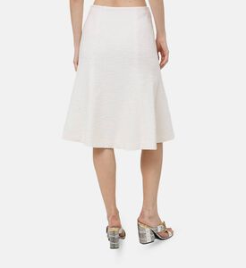 تنورة ريلم متوسطة الطول واسعة