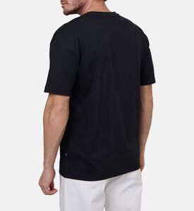 تيشيرت قطن بقصة عادية وأكمام قصيرة