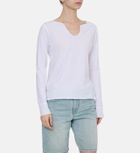 بلوزة بياقة تونسية طويلة الأكمام