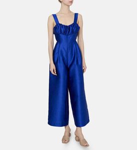 Satin Sleeveless Jumpsuit