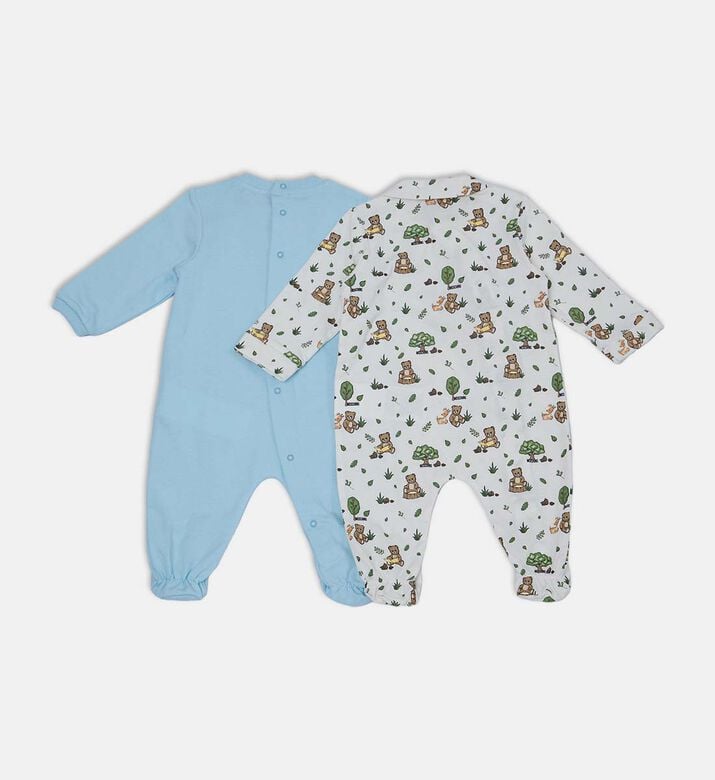 طقم بودي سوت طويل الأكمام بطبعة دب تيدي