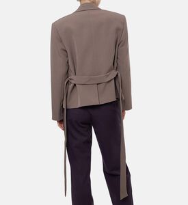 Federica Tosi Flap Pockets Long-sleeve Jacket, Model View