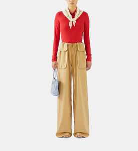 Sonia Wool Cargo Wide Leg Pants