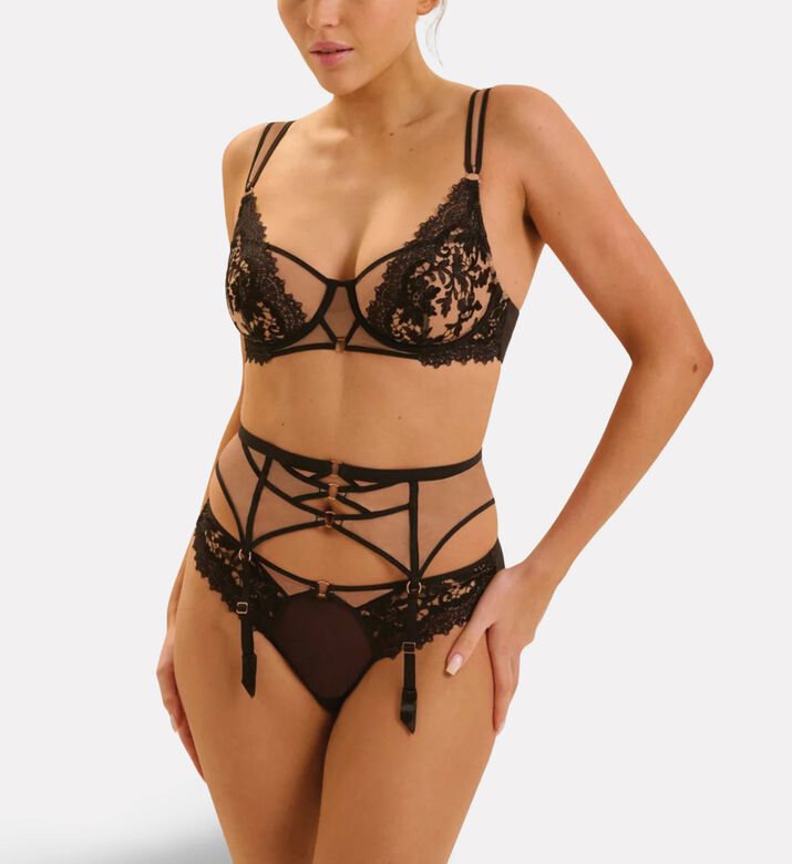 Simone Perele Suspenders Tulle, Model View