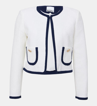 Cotton Terry Cropped Jacket