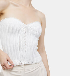 Cesar Cotton Knit Bustier Top
